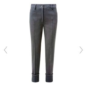 Brand New Akris Maxi Cuffed Pants with Tags, Size 12 Color Mocha